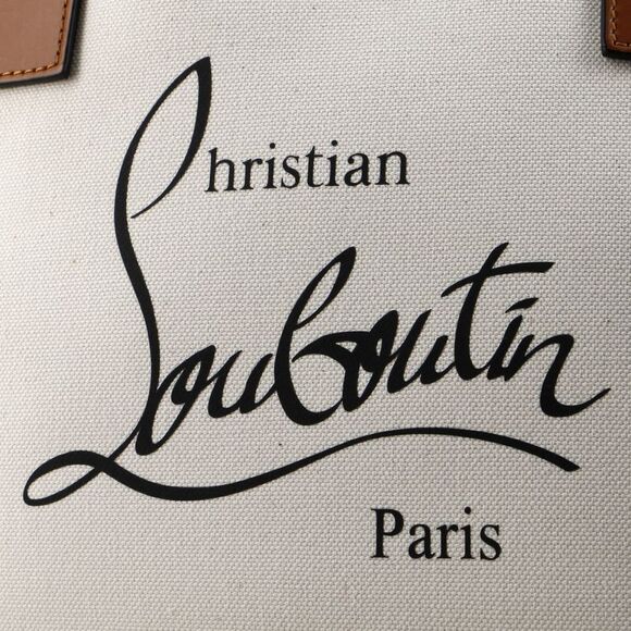 Christian Louboutin Nastroloubi Tote Printed Canvas Large Neutral, Print - Picture 6 of 8